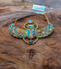 Picture of Cleopatra Scarab Necklace – Egyptian Moonstone & Labradorite Statement Jewelry