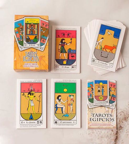 Picture of Spanish Edition Egyptian Tarot Deck – Esoteric Divination Cards Set