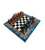Picture of Peruvian Handmade Chess Board Game 20x20cm: Inca vs. Spanish Conquerors