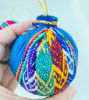 Picture of Christmas Tree Balls – Set of 6 Handmade Andean Ornaments, Peruvian Style, Ethnic Christmas Decorations