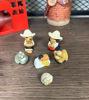 Picture of Mexican Nativity Scene Christmas Decor • 6-Piece Mini Clay Set • Hand-Painted Holiday Ornaments