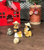 Picture of Mexican Nativity Scene Christmas Decor • 6-Piece Mini Clay Set • Hand-Painted Holiday Ornaments