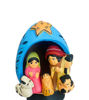 Picture of Gourd Nativity Scene Ornament • Christmas Decor • 1 Piece (Available in Multiple Colors)