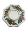Decorative mirrors with gold and blue patterns, handcrafted in the Colonial Cuzco style by skilled Peruvian artisans.