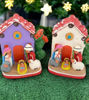 Picture of Peruvian Handmade Nativity Scene in house, 1 block, 3.5x4.5" , Christmas decor ornaments