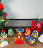 Picture of Nativity Scene Christmas Tree Ornaments • Handcrafted Peruvian Decor (3" Tall, Various Shapes)