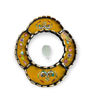 Picture of Accent Decorative Peruvian Mirror 9" • Colonial Style Wall Art • Hand-Painted Glass & Bronze Leaf