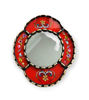 Picture of Colonial Peruvian Mirror - 9" - Blue, green, brown, turquoise, red - Home Decor Wall Art