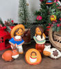 Picture of Mexican Nativity Scene Christmas Decor - 5 pcs set - 4" tall