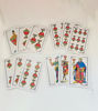 A collection of 40 beautifully illustrated Spanish playing cards, each depicting different people, reflecting rich cultural traditions.