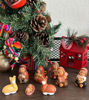 Picture of Tiny Peruvian Ethnic Nativity Scene Christmas Decor - 8 pcs set - 2" tall