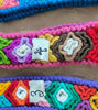 Picture of Peruvian embroidered headband. Handmade, knitted, 100% sheep wool, colorful