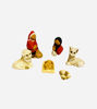 Picture of Peruvian Nativity Scene Christmas Decor • 6-Piece Set • 2" Tall