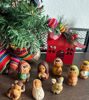 Picture of Tiny Mexican Nativity Scene Christmas Decor - 8 pcs set - 2" tall