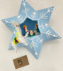 Picture of Star and Lama Nativity Scene.Christmas Tree Ornament 4 inches