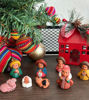 Picture of Tiny Andean Nativity Scene Christmas Decor - 8 pcs set - 1.5" tall