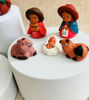 Picture of Tiny Andean Nativity Scene Christmas Decor - 8 pcs set - 1.5" tall