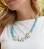 Picture of Necklace with star, shells and turquoise howlite