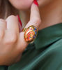 Picture of Oval Gold Flame Ring