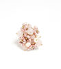Picture of Ring with pink flowers, stones and freshwater pearls