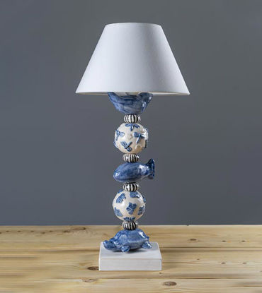 Picture of Blue Sea ceramic lamp