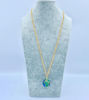 Picture of ceramic globe, third firing gold on ceramic, 18 K,