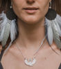 Picture of Small Moonstone Silver Isis Goddess Necklace or Headpiece