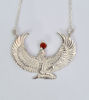 Picture of Small Garnet Silver Isis Goddess Necklace or Headpiece