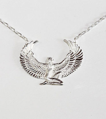 Picture of Small Sterling Silver Isis Necklace | Elegant Goddess Jewelry