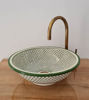 Picture of Undermount Sink - Green Fish Scales Bathroom Washbasin