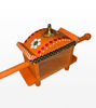 Picture of Handmade Wooden Palanquin Showpiece – Decorative Orange Chariot – Channapatna Toy Art for Table & Home Decor