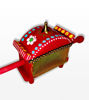 Picture of Handmade Wooden Showpiece For Home Decor Wooden Crafts Table Decor Decorative Red Palanquin Indian Art - Channapatna Toys