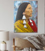 Picture of Portrait of Deb Haaland by Durrell Hunter – Original Acrylic Painting, Historic Native American Figure