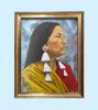 Picture of Portrait of Deb Haaland by Durrell Hunter – Original Acrylic Painting, Historic Native American Figure