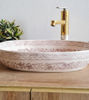 Picture of Custom Made 15 x 9 inch Handpainted Oval Bathroom Sink