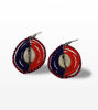 Picture of Maasai Beaded Earrings with Seashell - Handmade Ethnic Jewelry