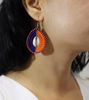 Picture of Maasai Beaded Earrings with Seashell - Handmade Ethnic Jewelry