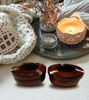 Picture of Handcrafted Rosewood Cinnamon Brown Ashtray - Wooden Cigarette Ashtray