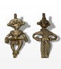 Two brass sculptures of a tribal couple, featuring detailed Dhokra art that symbolizes connection and heritage.