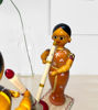 Picture of Unique Channapatna Wooden Women Figurines - Hand-Painted Indian Home Accent & Meaningful Gift