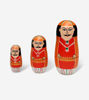 Picture of Wooden Indian Nesting Doll Set of 3 Traditional Wooden Doll set- Channapatna Toys