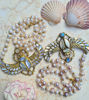 Picture of Cleopatra Scarab Pearl Necklace—Moonstone & Labradorite Statement Jewelry