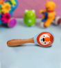 Picture of Non-toxic Baby Rattle Toys Handmade Wooden Indian Toys For Kids Safe Wooden Rattle With Googly Eyes-  Indian Wooden  toy Art - Channapatna Toys