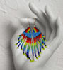 Picture of Rainbow Wings Maasai Beaded Earrings - Handmade Gifts for Her