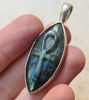 Picture of Ankh Pendant Necklace—Choose Lapis Lazuli or Labradorite—Handcrafted by Balinese Artisans