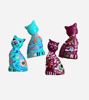 Picture of Handcrafted Peruvian Ceramic Cat Figurines – Set of 2 | Colorful Folk Art Decor