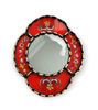 Picture of Accent Decorative Peruvian Mirror 9" • Colonial Style Wall Art • Hand-Painted Glass & Bronze Leaf