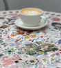 Picture of Mosaic collage tabletop; Colorful contemporary mosaictabletop; Conversation piece; Rock stars playful mosaic tabletop; mosaic patio tabletop