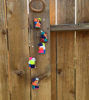 Picture of Cholitos Couple Wind Chime - Handmade Terracotta Ornament - Peruvian Folk Art Decor