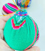 Picture of Christmas Tree Balls – Set of 6 Handmade Andean Ornaments, Peruvian Style, Ethnic Christmas Decorations